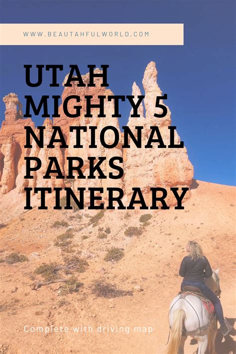 Utah Mighty 5 National Parks Itinerary Our Beautahful World