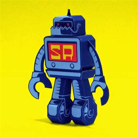 Retro Robot Paper Toy Tektonten Papercraft