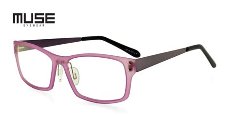 muse a121c clear purple prescription eyeglasses from 89