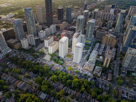 Aerial View Of Midtown Toronto Urbantoronto
