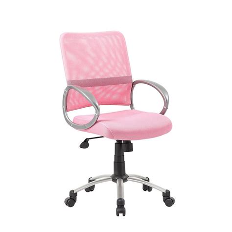 Boss Mesh Mid Back Multipurpose Task Chair PinkBlackPewter by Office
