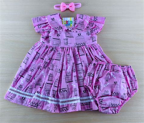 vestido com calcinha vestidos infantis vestido princesa infantil roupas de bebê menina