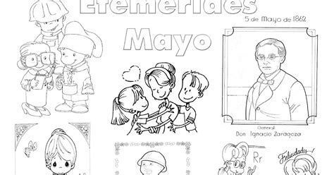 Pinto Dibujos Efemérides Mayo Para Colorear