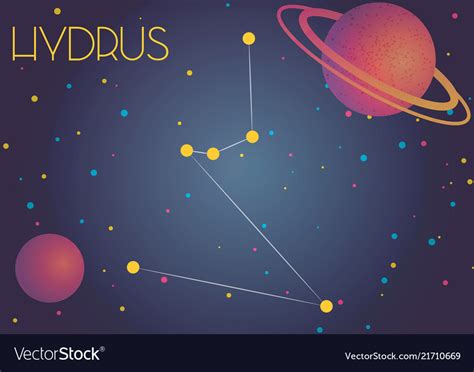 Constellation Hydrus Royalty Free Vector Image