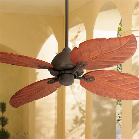 60 Casa Vieja Tropical Indoor Outdoor Ceiling Fan Oil Rubbed Bronze