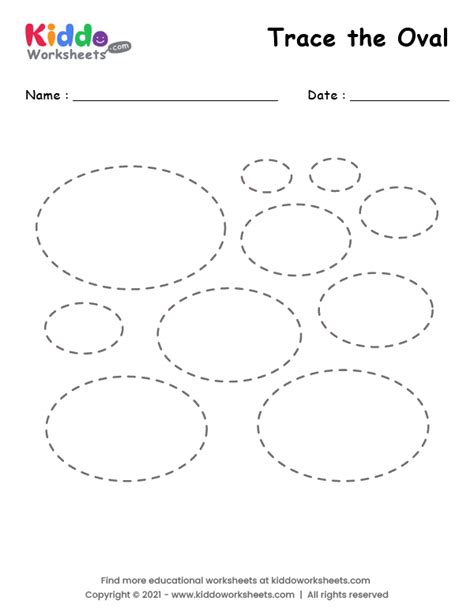 Ovals Tracing Worksheet Tracing Shapes Worksheets Supplyme 5 All