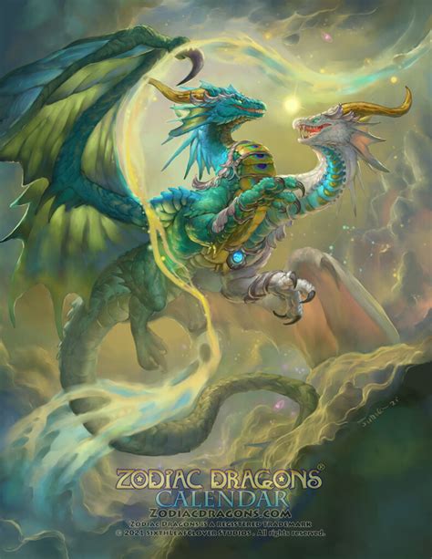 Artstation 2022 Zodiac Dragons Gemini