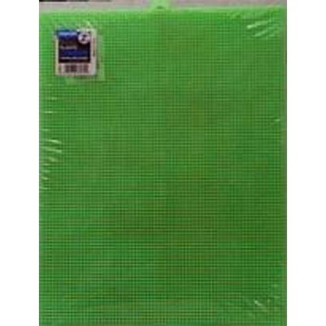 Darice Plastic Canvas 7 Count 10x13 Neon Green