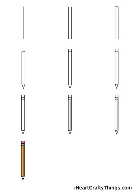 How To Draw A Pencil Step By Step Guide Meopari