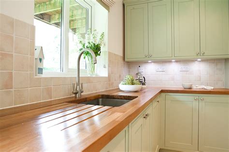 Actually fitting the worktops doesn't seem to be overwhelming as its a galley kitchen with three could we use some quadrant the same colour as the wooden worktop to run along the wall and then. Maple & Gray Handmade Kitchens - Traditional - Kitchen ...