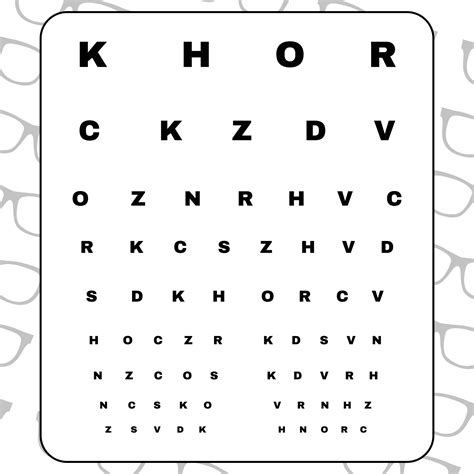10 Best Free Printable Preschool Eye Charts 55b