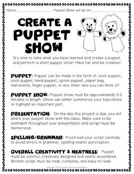 0 ratings0% found this document useful (0 votes). Puppet Show: This Puppet Activity is Perfect for any Book ...