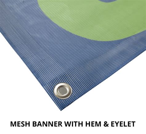Mesh Banner Printing Custom Pvc Mesh Banners With Eyelets