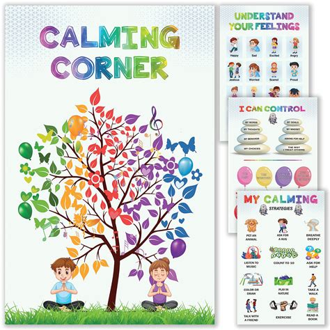 Buy 4 Feelings S For Classroom Calming Corner Items Kids Behavior