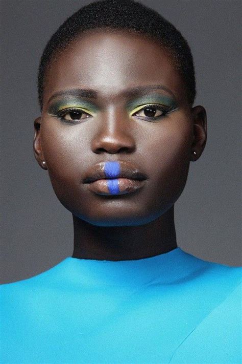 African Models Who Rock The Shaved Head Look African Models Creative Eye Makeup Magical Makeup