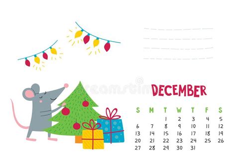 Calender Christmas December Stock Illustrations 2308 Calender