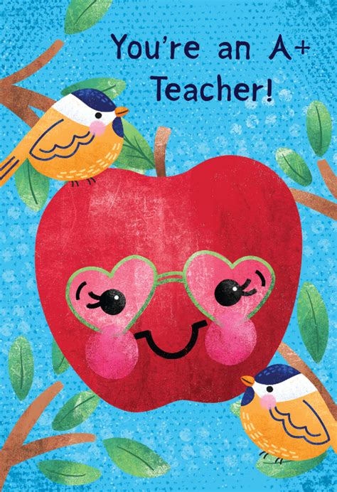 Welcome to our free r$ generator! Wise apple - Thank You Card For Teacher (Free) | Greetings ...