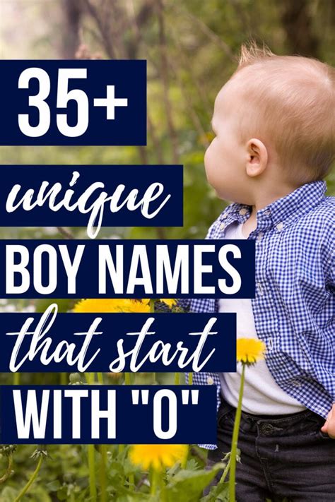 Unique Baby Boy Names That Start With O 2024 The Mommyhood Club