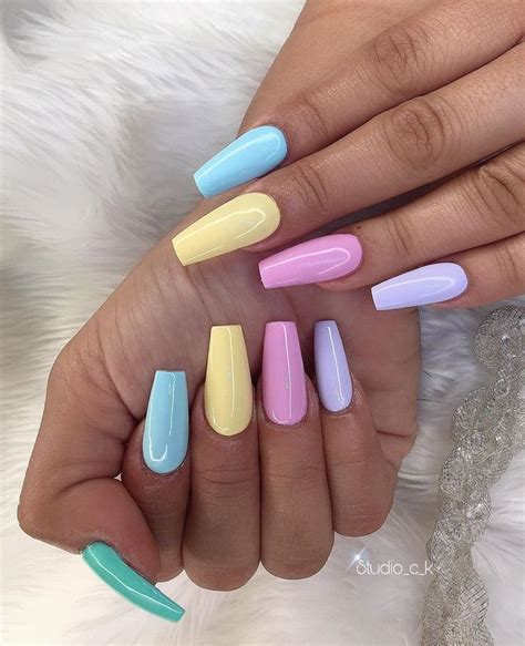 Surprisingly Chic Pastel Nail Designs In Pastel Nails Designs
