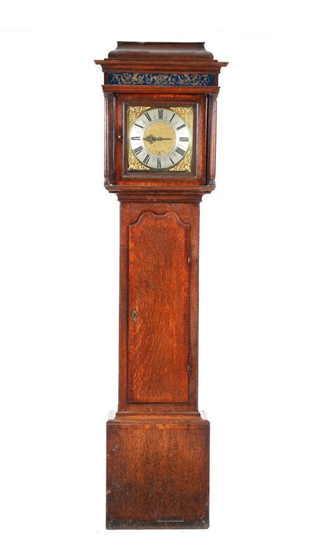 Bonhams A Part 18th Century Oak Cased Thirty Hour Longcase Clock John Hough High Leigh