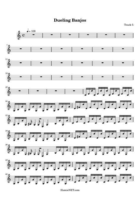 Dueling Banjos Sheet Music Dueling Banjos Score