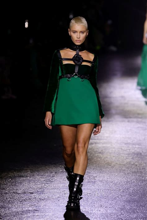 Iris Law Walks Runway At Roberto Cavalli Show At Milan Fashion Week