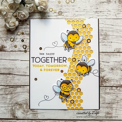Bee Together Diy Anniversary Cards For Parents Bee Cards