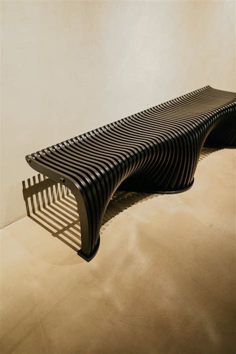 A Modern Black Bench · Free Stock Photo
