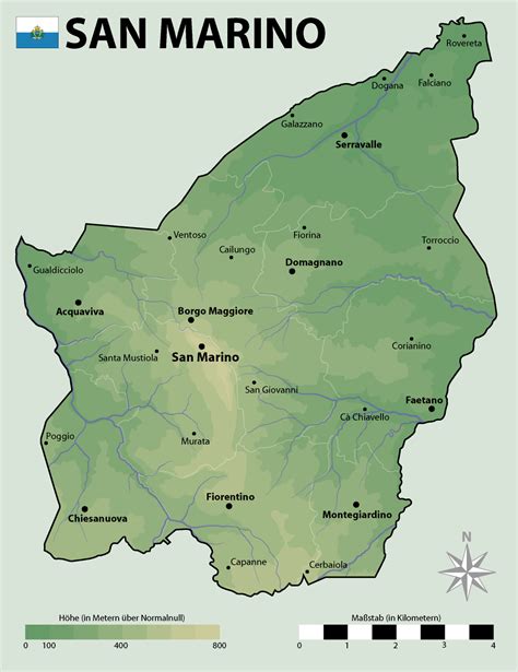 Repubblica di san marino, also known as the most serene republic of san marino, is a country in the apennine mountains. File:San marino map.png - Wikimedia Commons