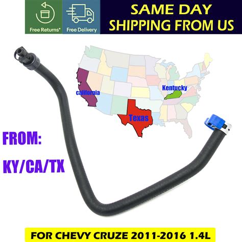 For Chevy Cruze 11-16 1.4L Coolant Bypass Hose From Outlet To Reservoir