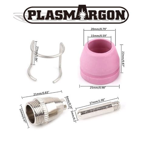 Plasma Cutter Consumables Torch Electrodes Tip Nozzle Cup Wsd60 Wsd60p Ag60 60pc Ebay