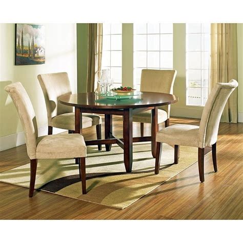 Round silver dining room set. Avenue Round Dining Room Set W/ 54 Inch Table Steve Silver ...