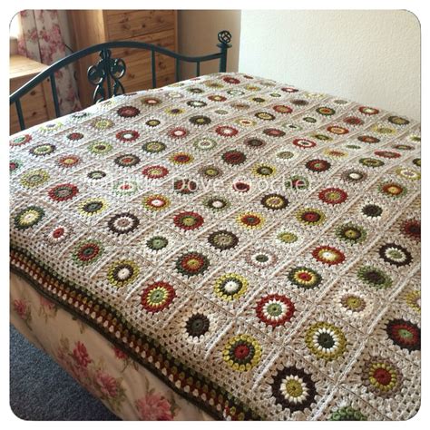 These chunky knit merino blankets are hand knitted from the softest ethically produced merino yarn. King size crochet sunburst blanket in autumnal colours by ...