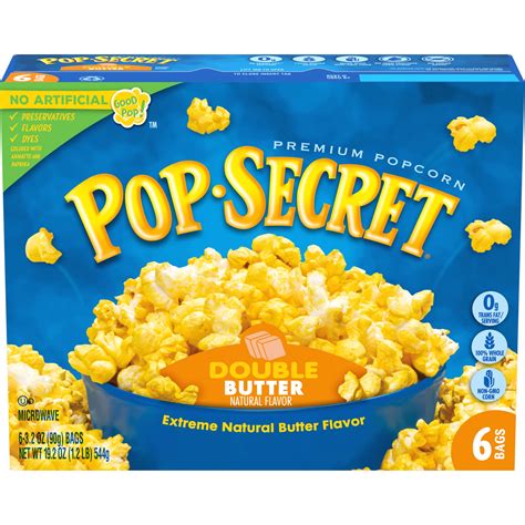 Pop Secret Popcorn Double Butter Microwave Popcorn 32 Oz Sharing