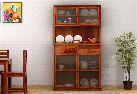 At cabinetdoors.com, we offer conversion varnish painted cabinet doors. Darius Kitchen Cabinet (Honey Finish) | Glass kitchen ...