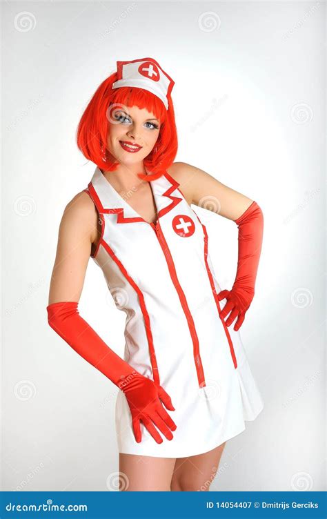 Young Nurse With Red Hair Stock Image Image Of Erotic 14054407