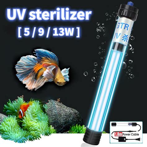 Arigos 220v Uv Light For Aquarium 5w 9w 13w Sterilization Lamp