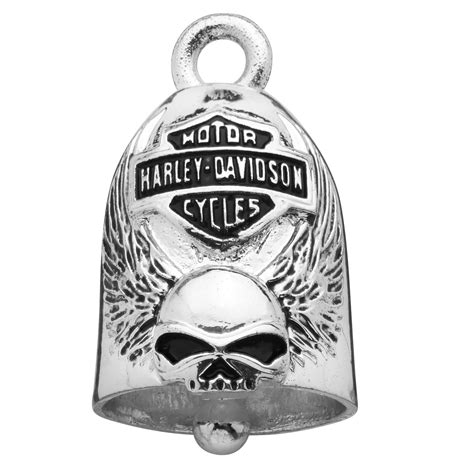 Motorcycle Ride Bell Harley Davidson Skull With Wings Old School Free