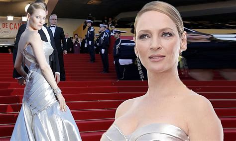 Cannes Film Festival Saving The Best For Last Hollywood Goddess Uma Thurman Stuns On The