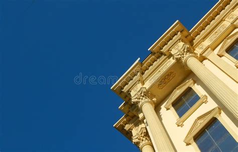 Architectural Details Of A Building Replica Of Old And Ancient Palaces