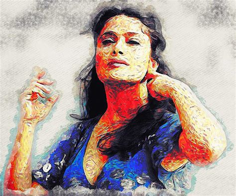 Celebrity Salma Hayek Mixed Media By Emilio Nolan Pixels