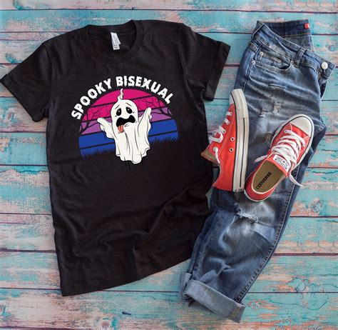 Halloween Bisexual Shirt Spooky Bisexual Lgbt Pride Etsy