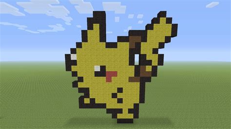 Minecraft Pixel Art Pikachu Pokemon Minecraft Pixel Art Pixel