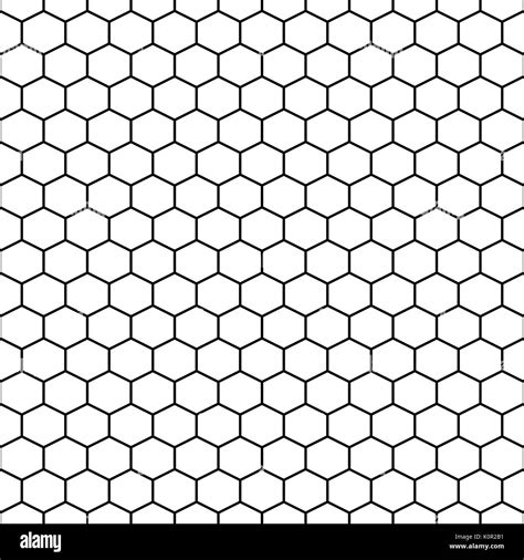 Hexagon Grid Cells Vector Seamless Pattern Stock Vector Art