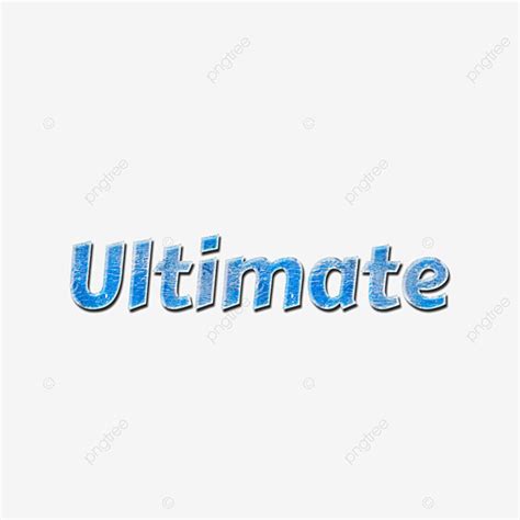 Ultimate Png Picture Mottled Ultimate Word Art Blue Texture Text