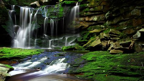 Elakala Waterfalls West Virginia United States 4k Ultra Hd Wallpaper
