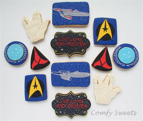 Star Trek Cookies Star Trek Party Star Trek Beautiful Cookies