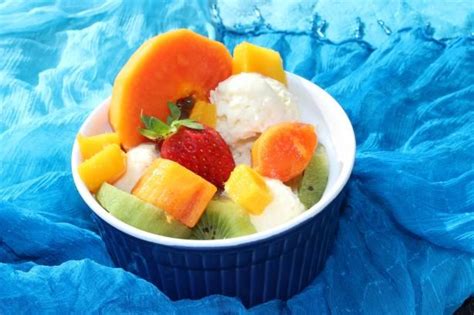 Whether you want a tub for the whole family or just yourself, you can find products in. Coconut Ice Cream With Tropical Fruits Recipe - Australian ...