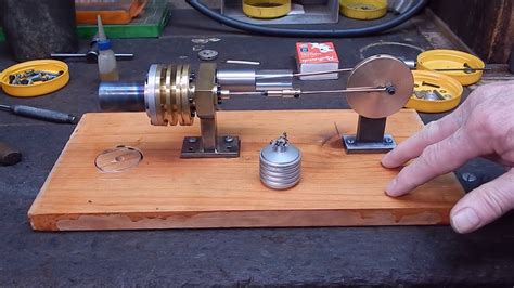 My No Plans Diy Stirling Engine Project Finally Runs Excellent Youtube