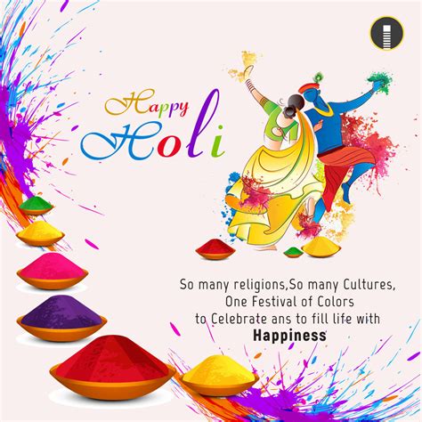 Illustration Of Abstract Colorful Happy Holi Background Indiater